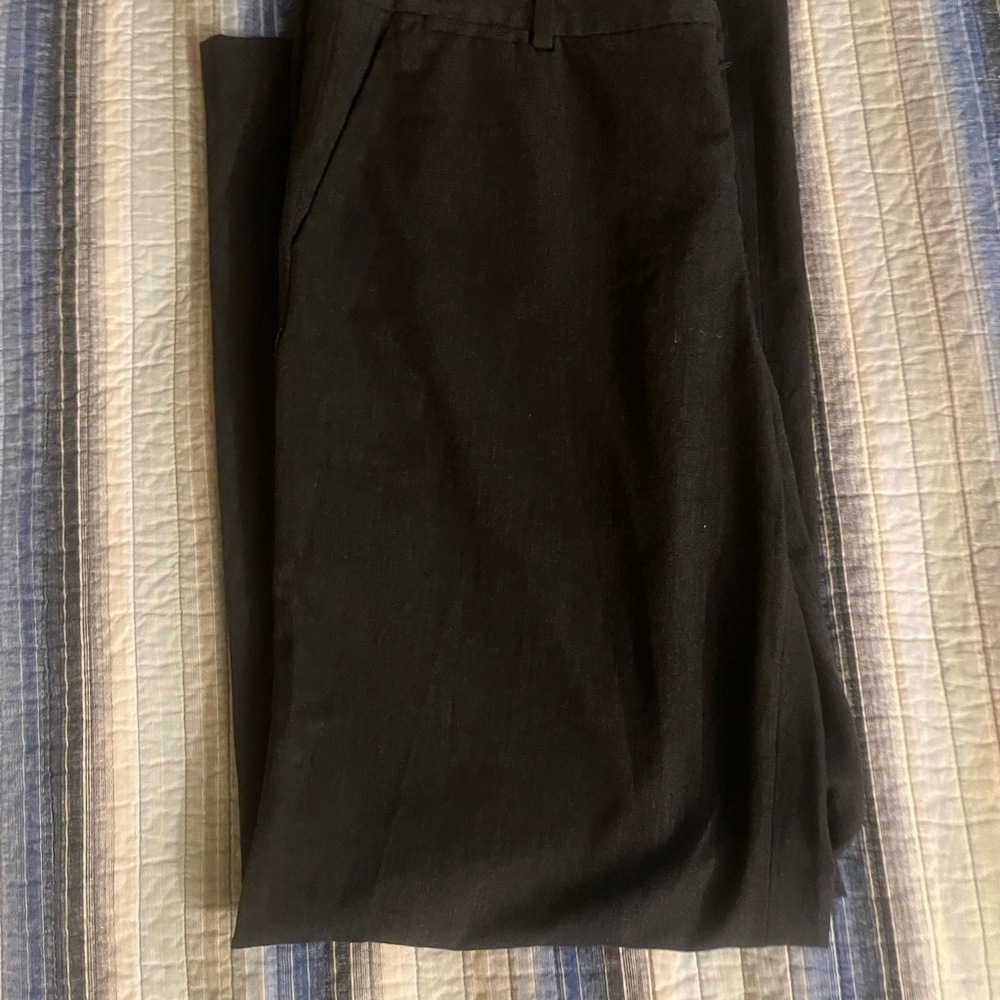 Black Boot Cut Flare Pants with Smooth Texture-Chatopants